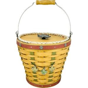 Longaberger Heritage Days Pail Basket 2003 Lid Liner Tie-On Protector Flyer